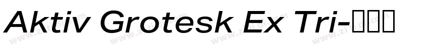 Aktiv Grotesk Ex Tri字体转换